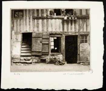 estampe Vieille cour à Lisieux 1967.130.9.1  Photo