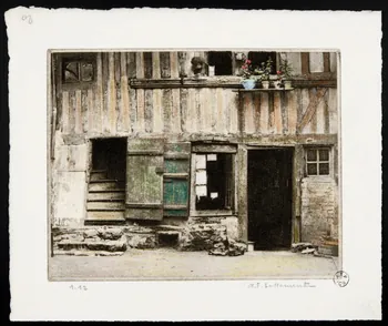 estampe Vieille cour à Lisieux 1967.130.9.2 Photo