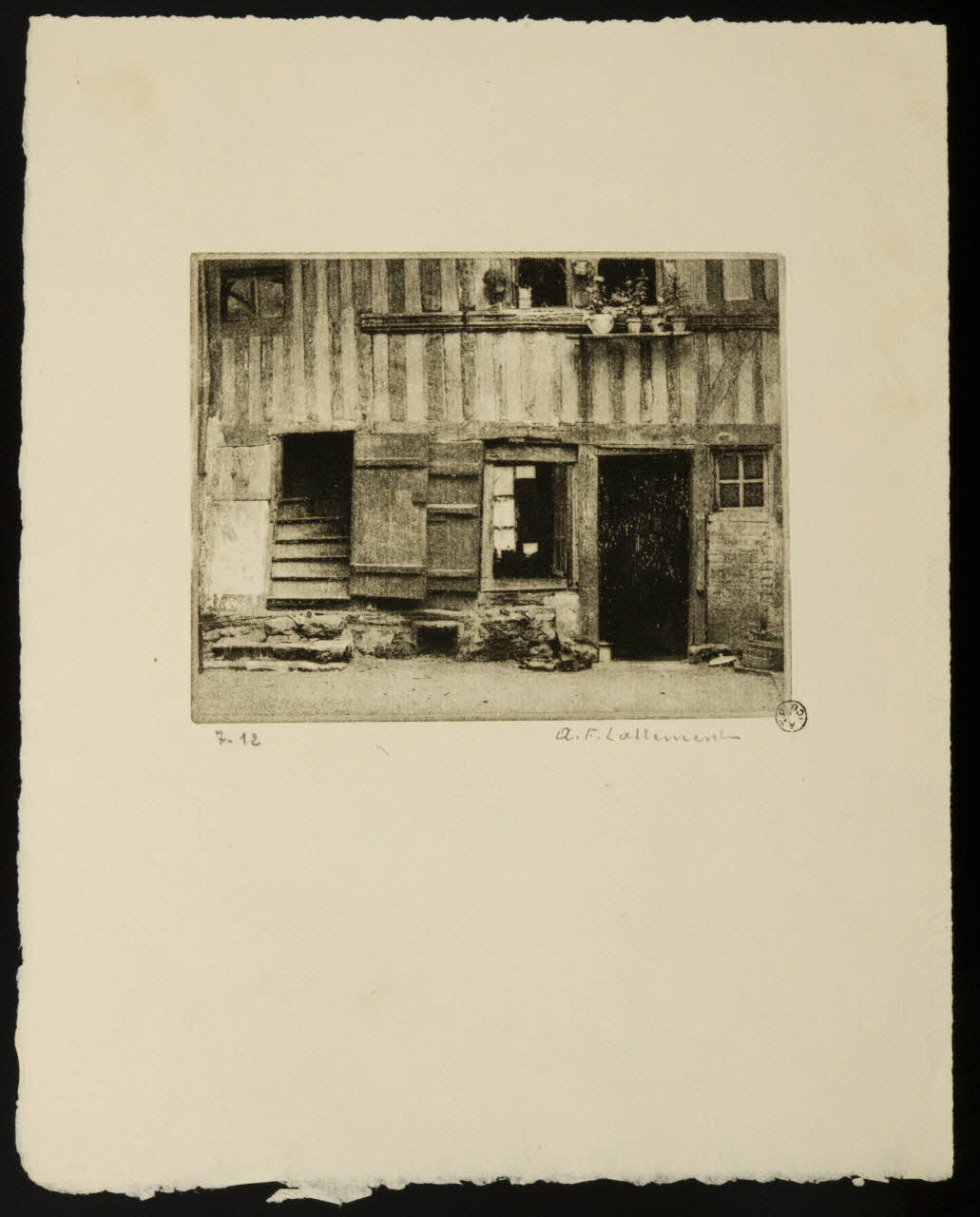 estampe Vieille cour à Lisieux 1967.130.9.3 Photo