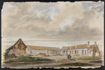 Bouillet dessin Vue d'une ferme solognote 1850 1967.131.1 Photo