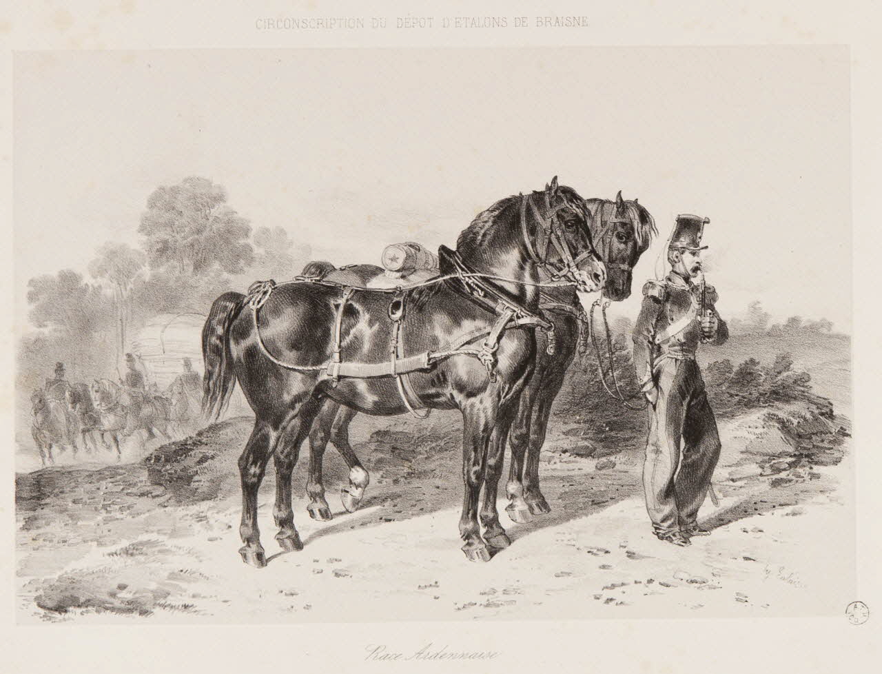 estampe Race Ardennaise 1967.131.6.1 Photo