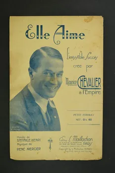 Jacques Battaille-Henri ; L. Maillochon ; Maurice Chevalier chanson petit format Île-de-France, France 1924 1965.176.2 Photo Mucem