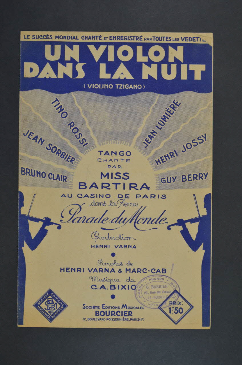 chanson petit format 1966.190.43 Photo Mucem