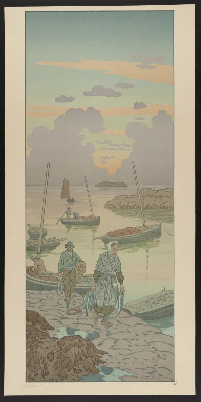 estampe Retour de pêche 1967.132.11 Photo