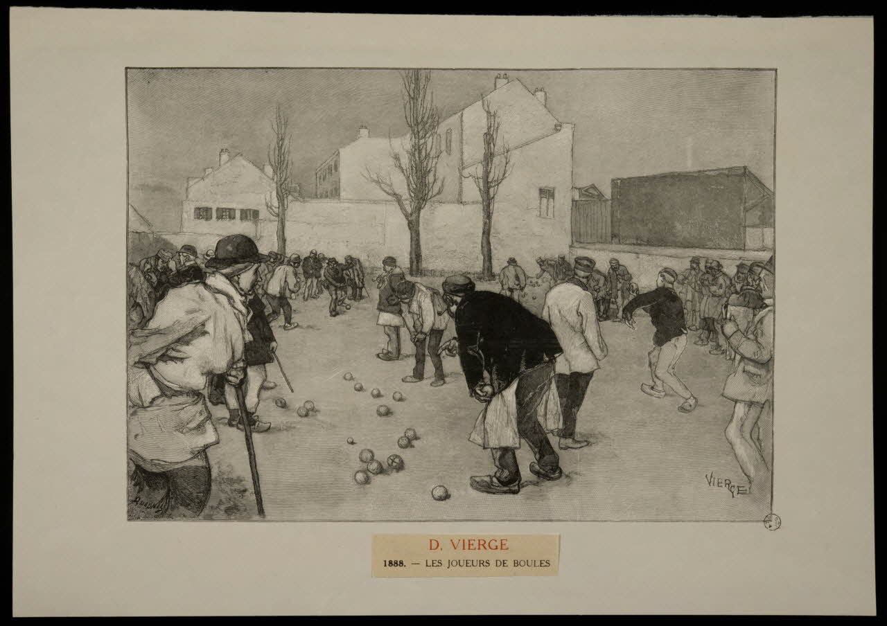 estampe LES JOUEURS DE BOULES 1967.132.16 Photo