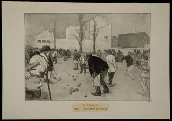 estampe LES JOUEURS DE BOULES 1967.132.16  Photo