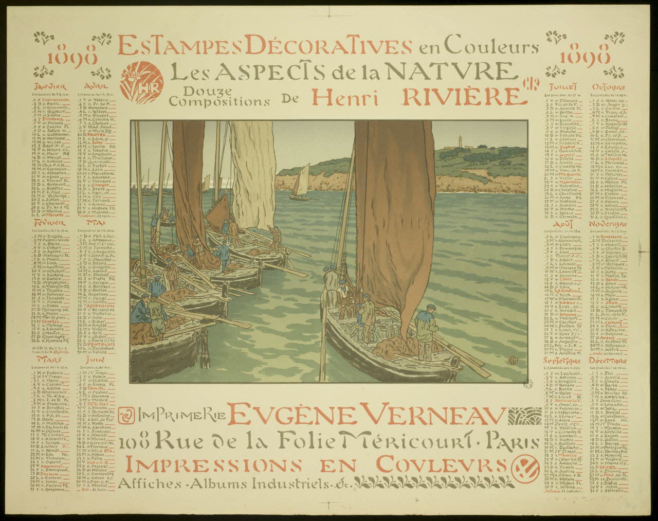 estampe LES ASPECTS DE LA NATURE 1967.132.3 Photo