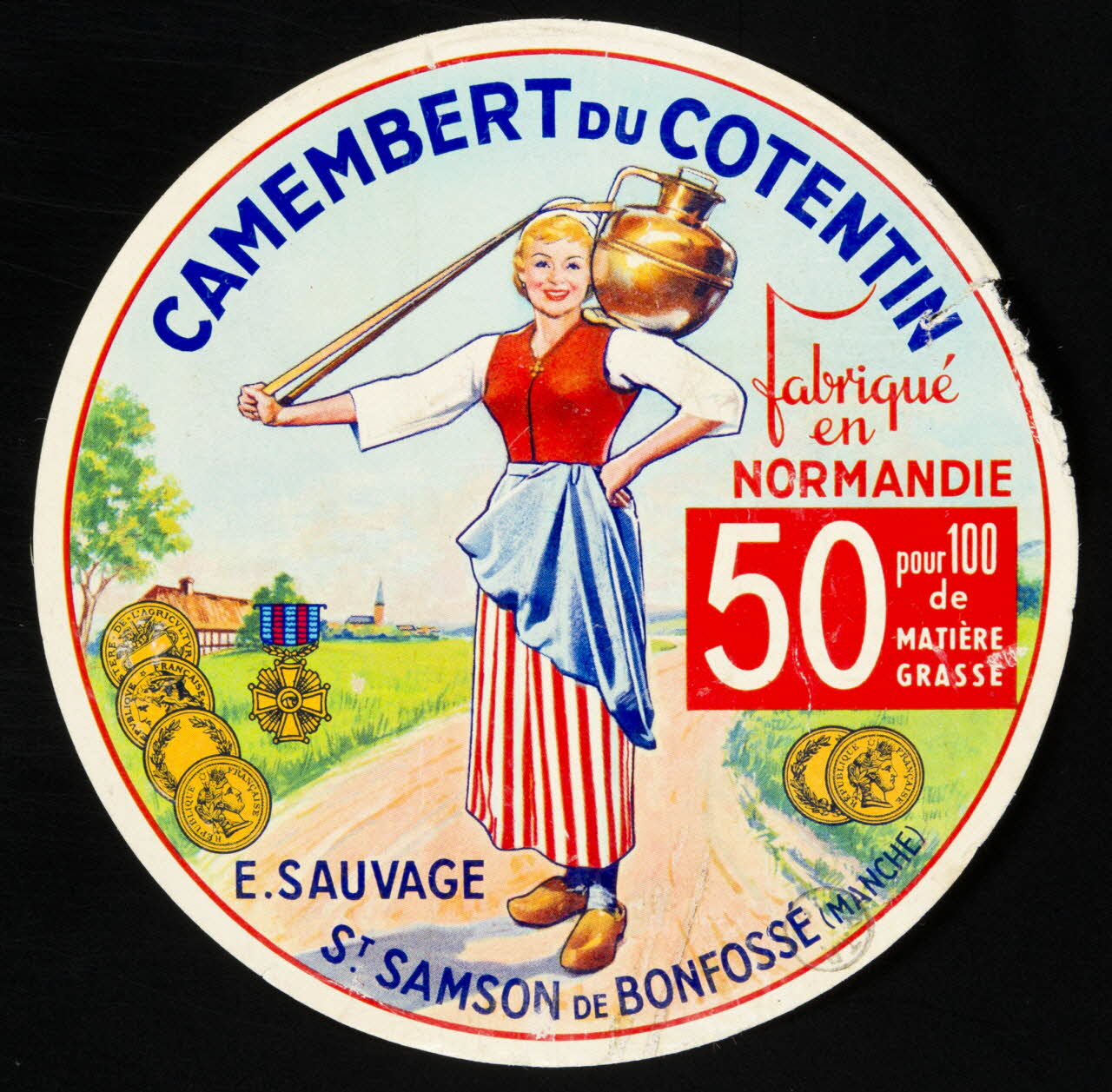 estampe CAMEMBERT DU COTENTIN 1967.140.3 Photo