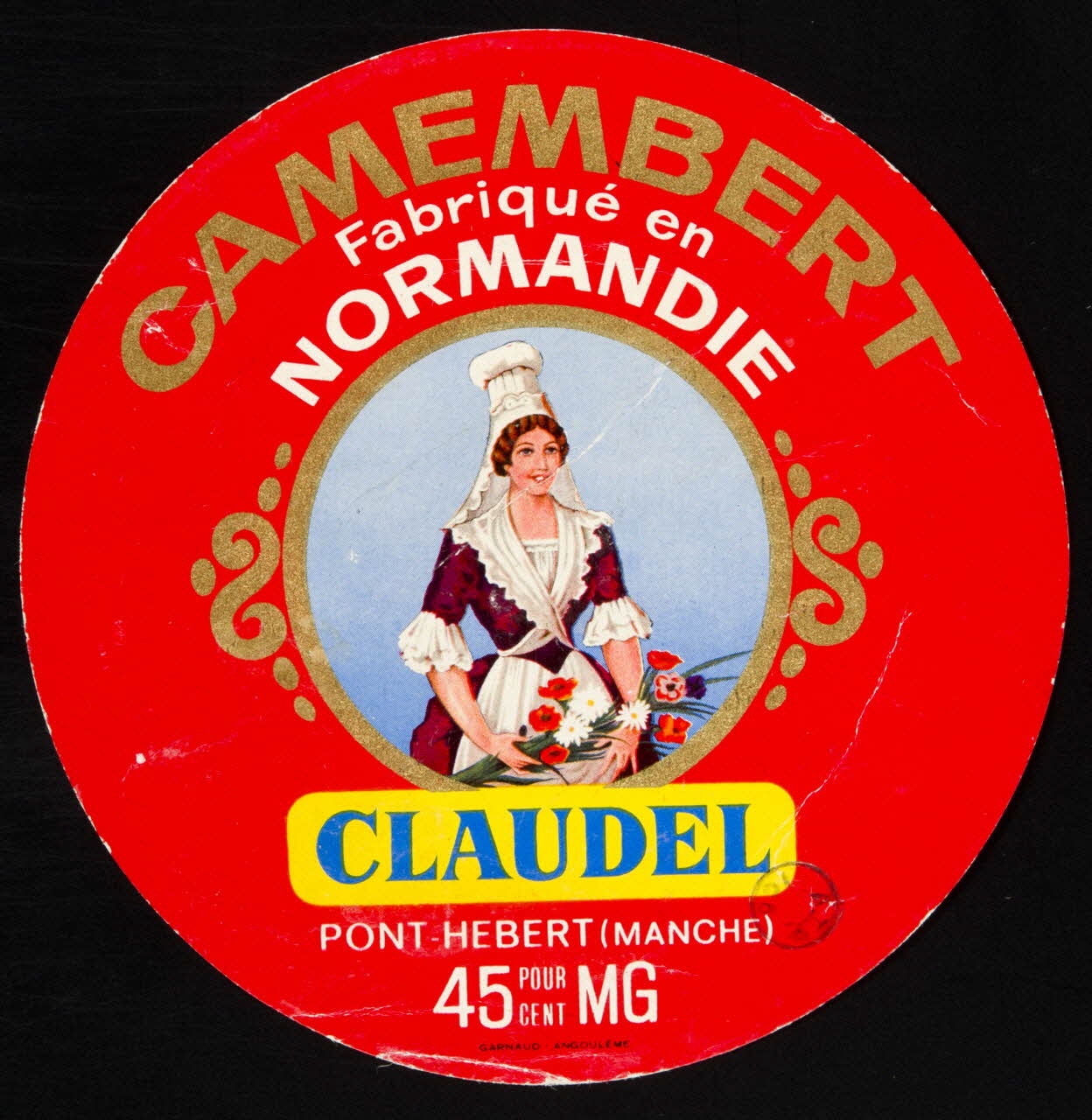 estampe CAMEMBERT  Fabriqué en  NORMANDIE 1967.140.5 Photo