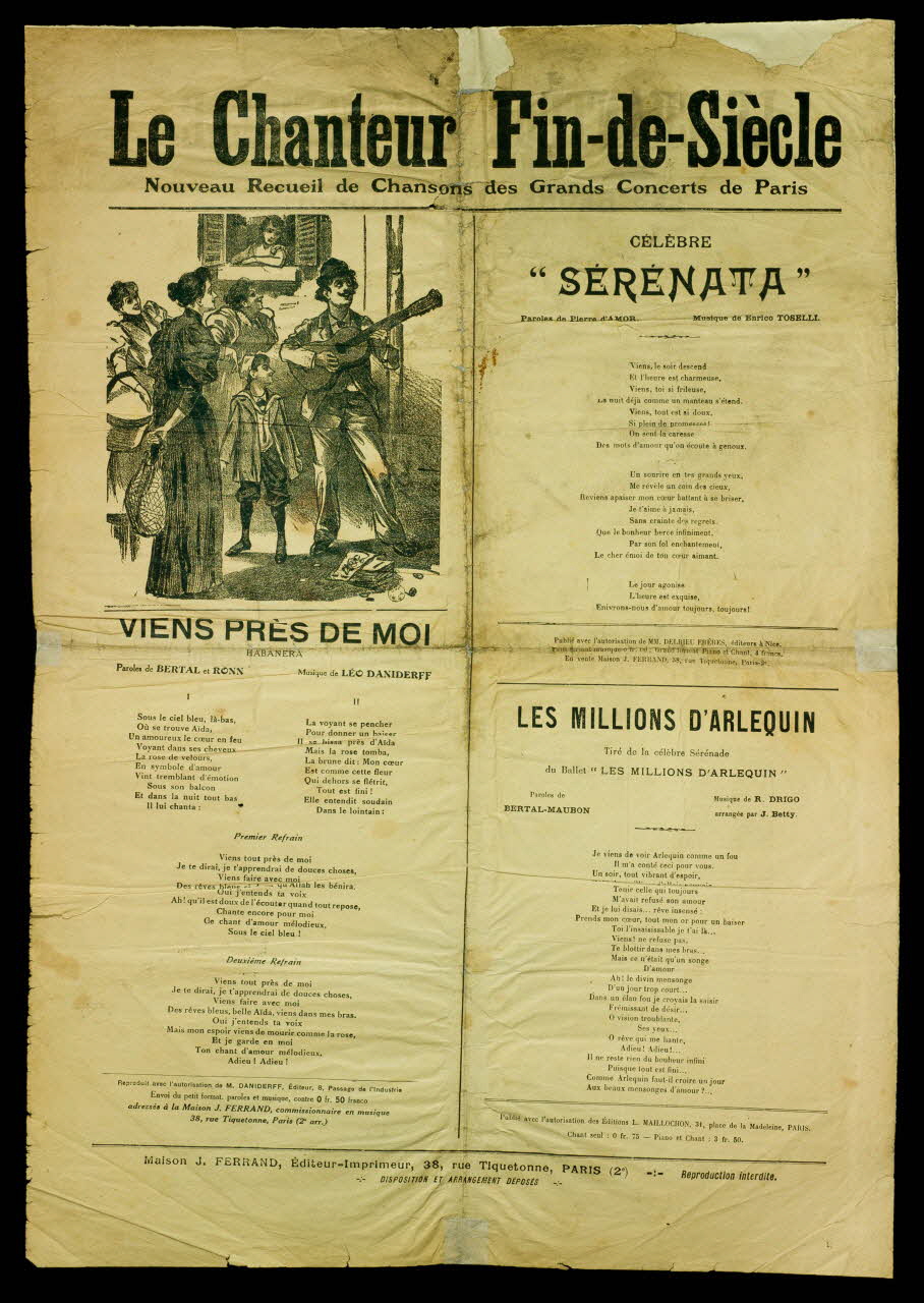 estampe Le Chanteur Fin-de-Siecle 1967.142.19 Photo