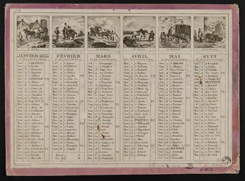 estampe Calendrier 1967.142.20 Photo