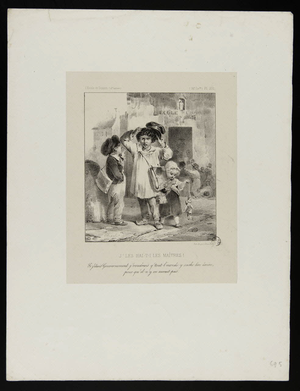 estampe J'LES HAI-T-I LES MAÎTRES ! 1967.149.12 Photo