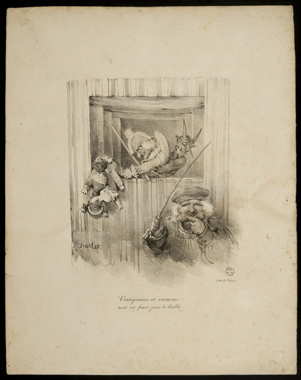 estampe Vainqueurs et vaincus 1967.149.13 Photo