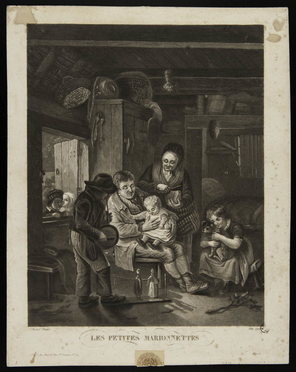 Burnel J. ; Joly ; Basset. Paris estampe LES PETITES MARIONNETTES Paris 1805-1849 1967.149.17 Photo