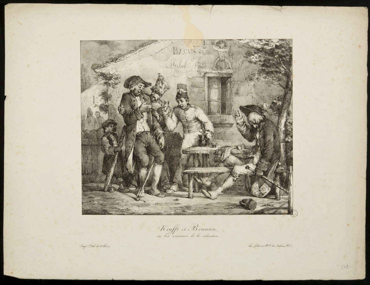 estampe Krafft et Braunn,  ou les victimes de la séduction. 1967.156.4 Photo