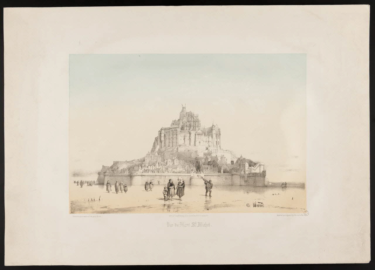 estampe Vue du Mont St. Michel. 1967.156.6 Photo