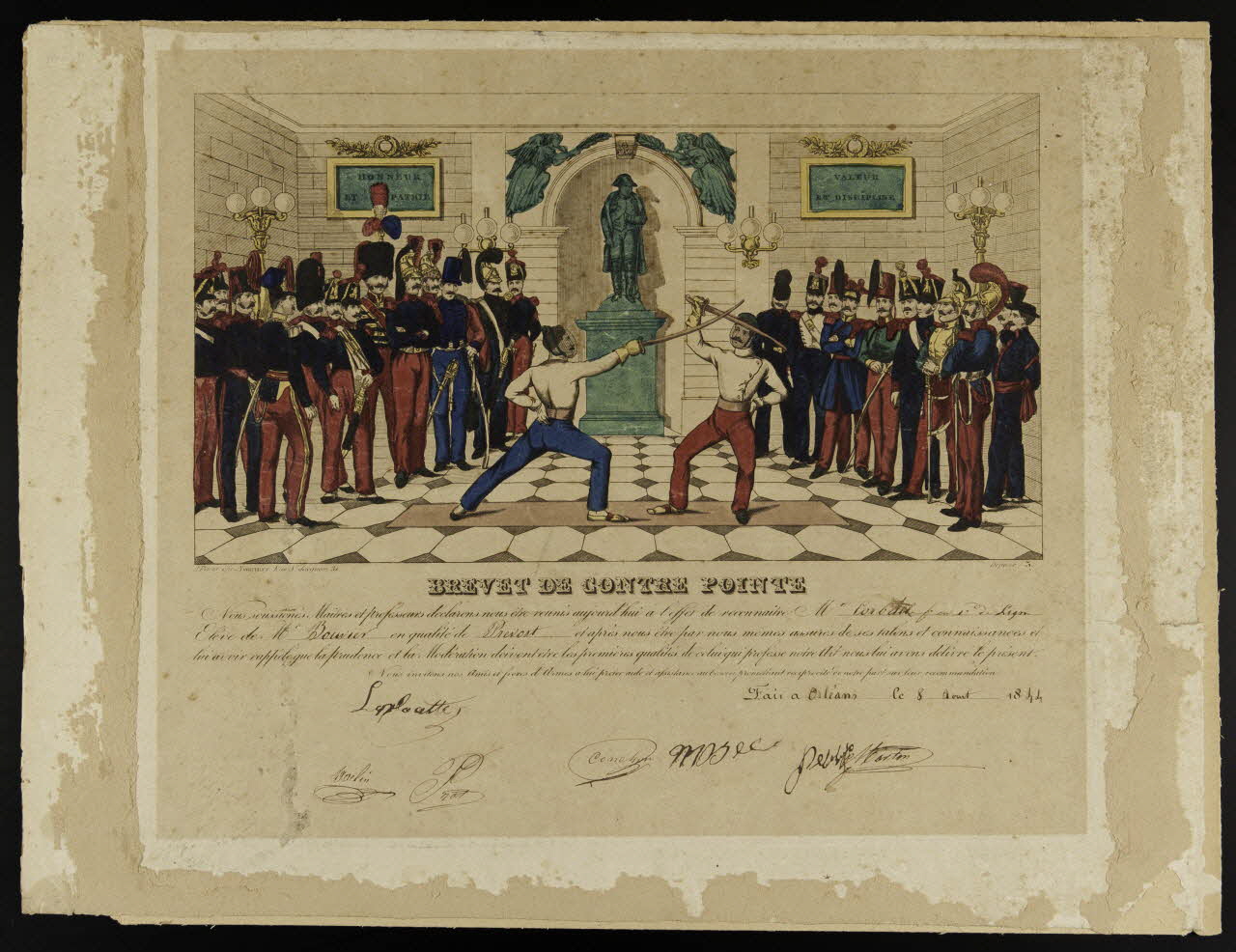 estampe BREVET DE CONTRE POINTE 1967.158.6 Photo