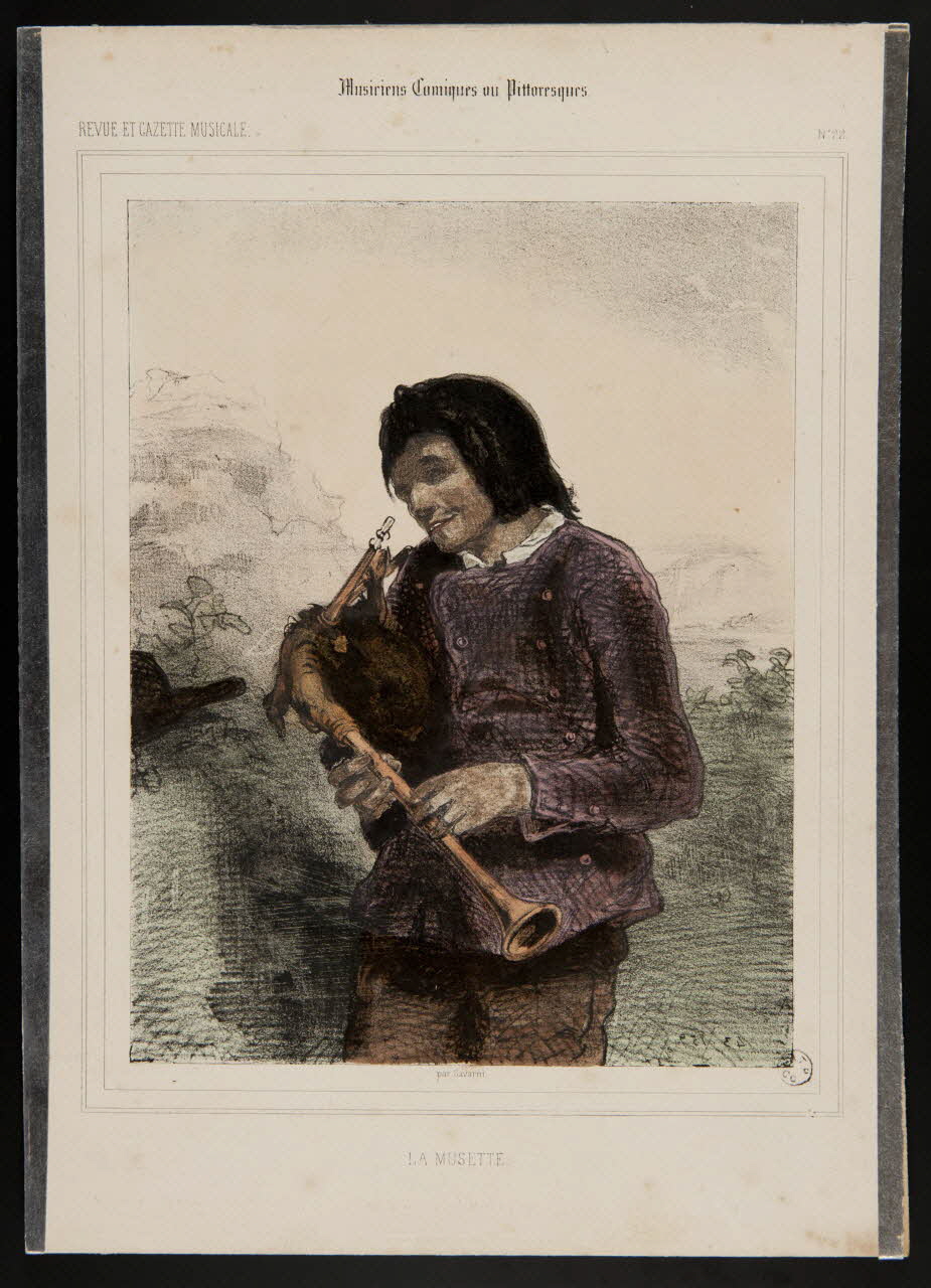 estampe Musiciens Comiques ou Pittoresques.  LA MUSETTE. 1967.158.8 Photo