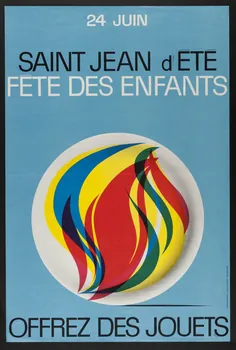 estampe 24 JUIN  SAINT JEAN d'ETE  FETE DES ENFANTS  OFFREZ DES JOUETS 1967.168.2 Photo