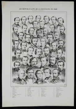 estampe LES REPUBLICAINS DE LA MONTAGNE DE 1848. 1967.170.8 Photo