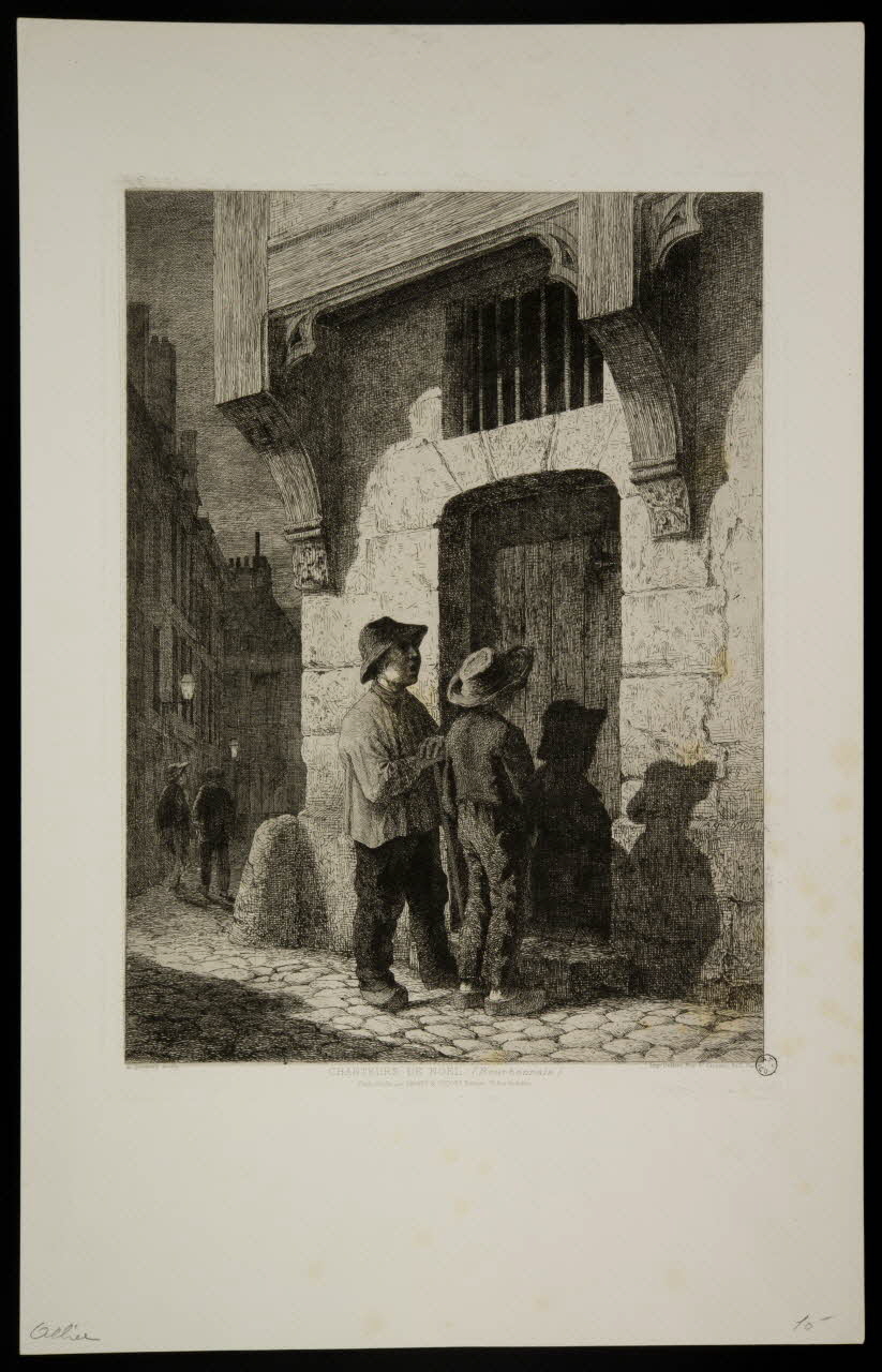 Cadart A. et Luquet estampe CHANTEURS DE NOËL. Paris 1863-1867 1967.171.11 Photo