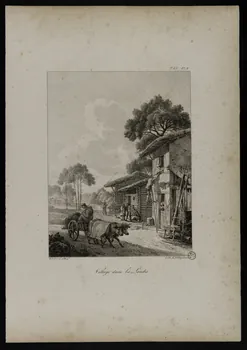 estampe Village dans les Landes. 1967.171.23  Photo