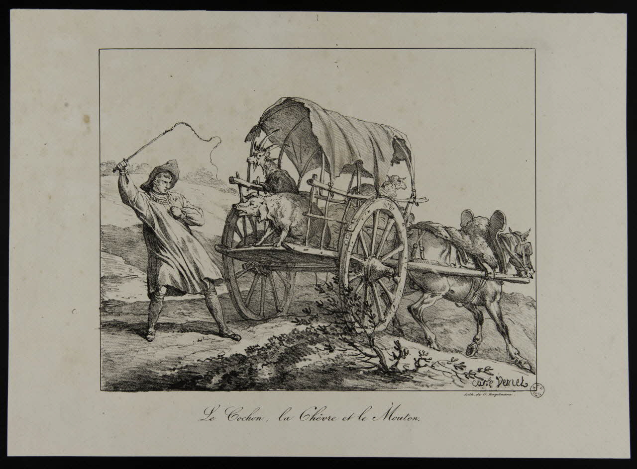 estampe Le Cochon, la Chèvre et le Mouton. 1967.171.30 Photo