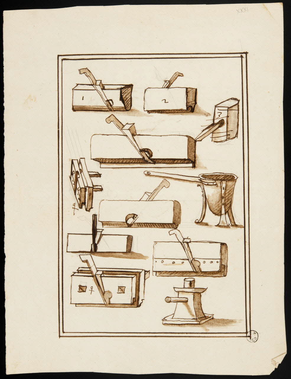 dessin Outillage de menuisier 1967.171.41 Photo