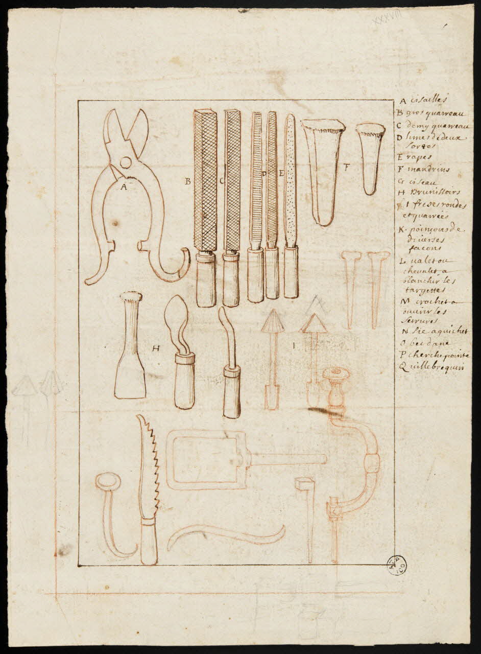 dessin Outillage de menuiserie 1967.171.47 Photo