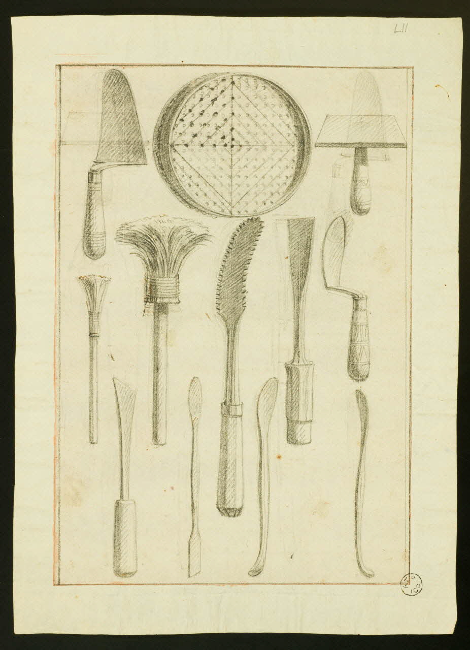 dessin Outils pour le coulage du bronze 1967.171.51 Photo