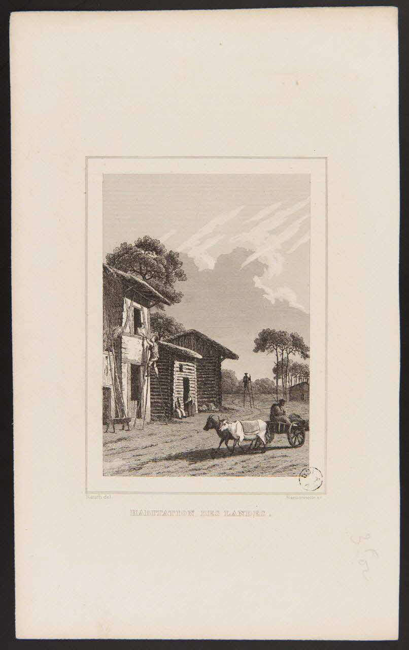 estampe HABITATION DES LANDES. 1967.18.1 Photo