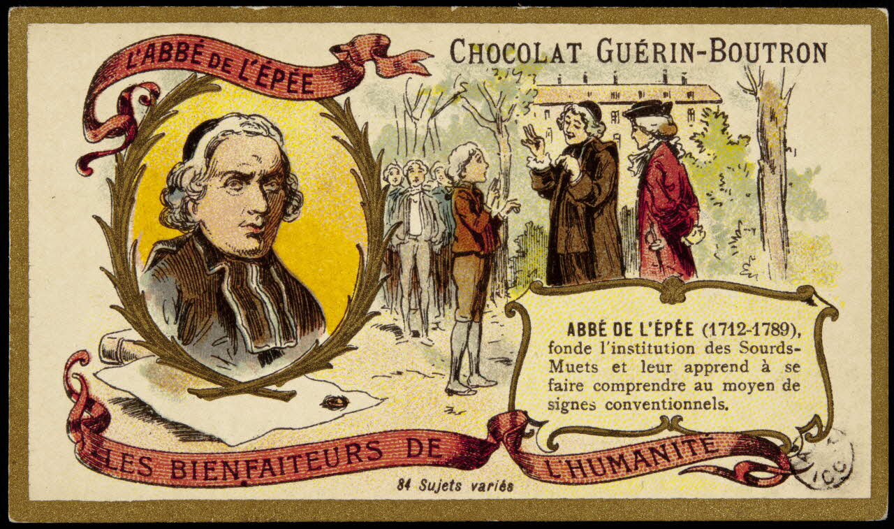 carte réclame L'ABBE DE L' EPEE 1967.183.10 Photo