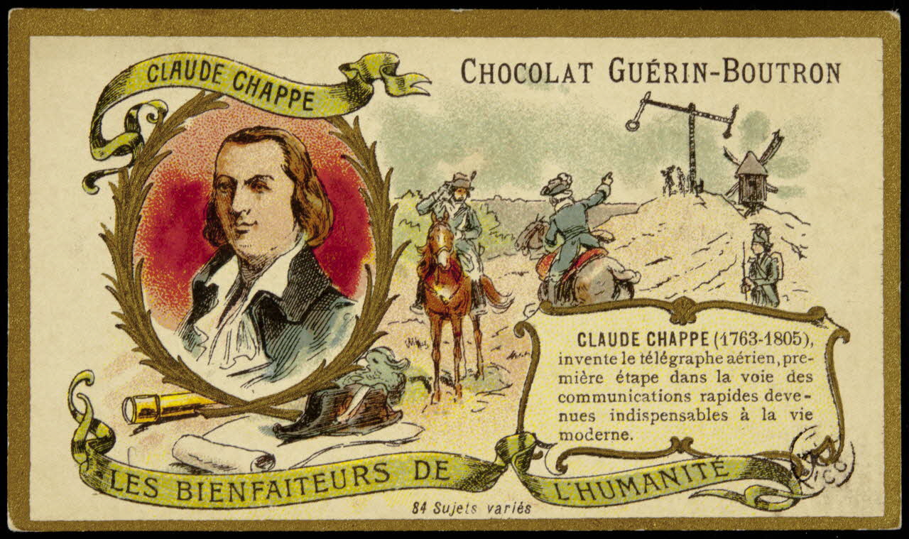 carte réclame CLAUDE CHAPPE 1967.183.12 Photo