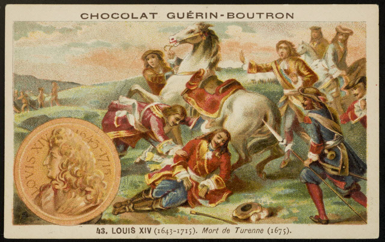 carte réclame 43. LOUIS XIV (...) Turenne (1675). 1967.183.15 Photo Mucem
