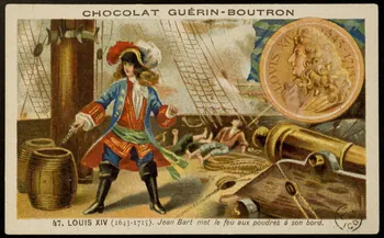 carte réclame 47. LOUIS XIV (...) à son bord. 1967.183.17  Photo Mucem