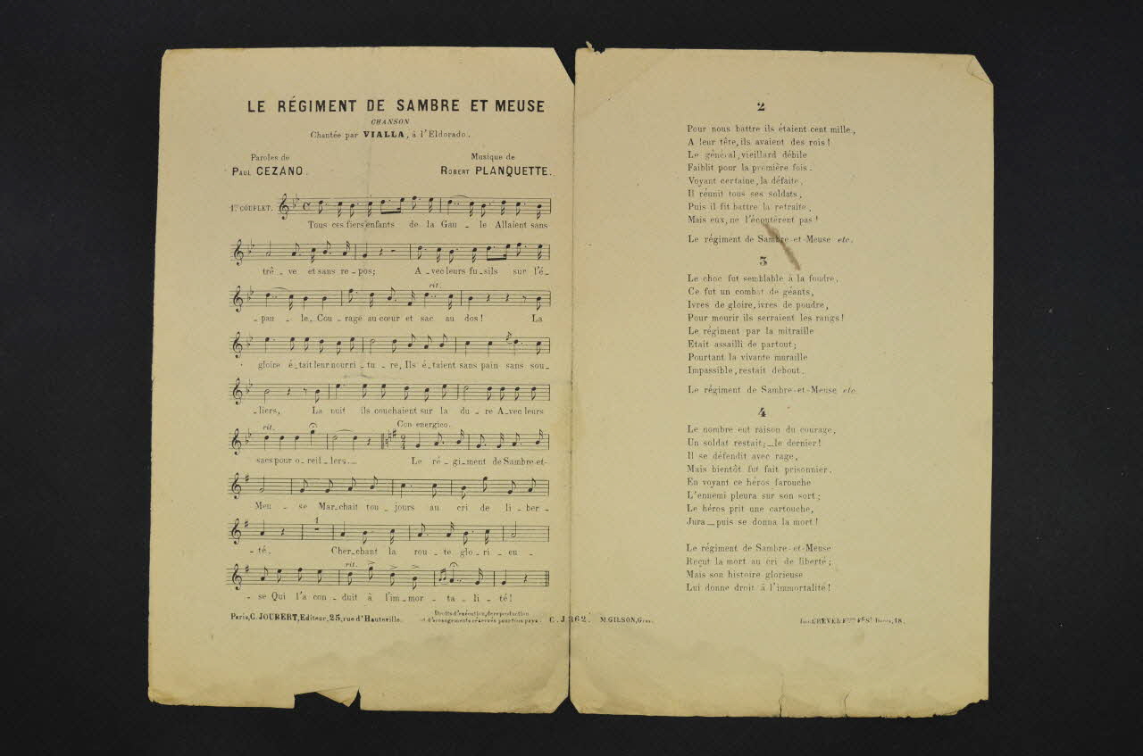 chanson petit format 1966.190.50 Photo Mucem