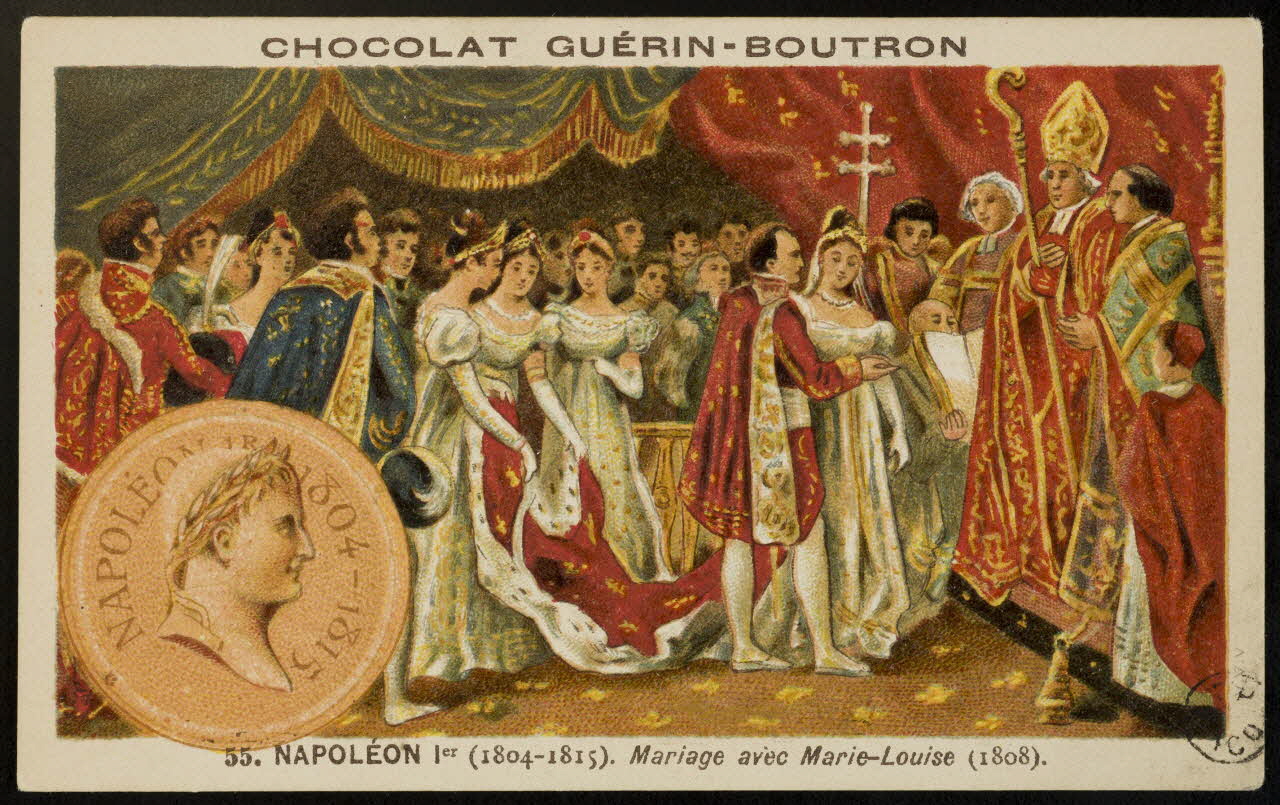 carte réclame 55. NAPOLEON Ier (...) Marie-Louise (1808). 1967.183.23 Photo Mucem