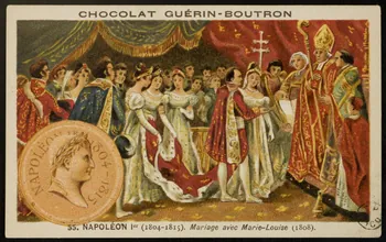 carte réclame 55. NAPOLEON Ier (...) Marie-Louise (1808). 1967.183.23 Photo Mucem