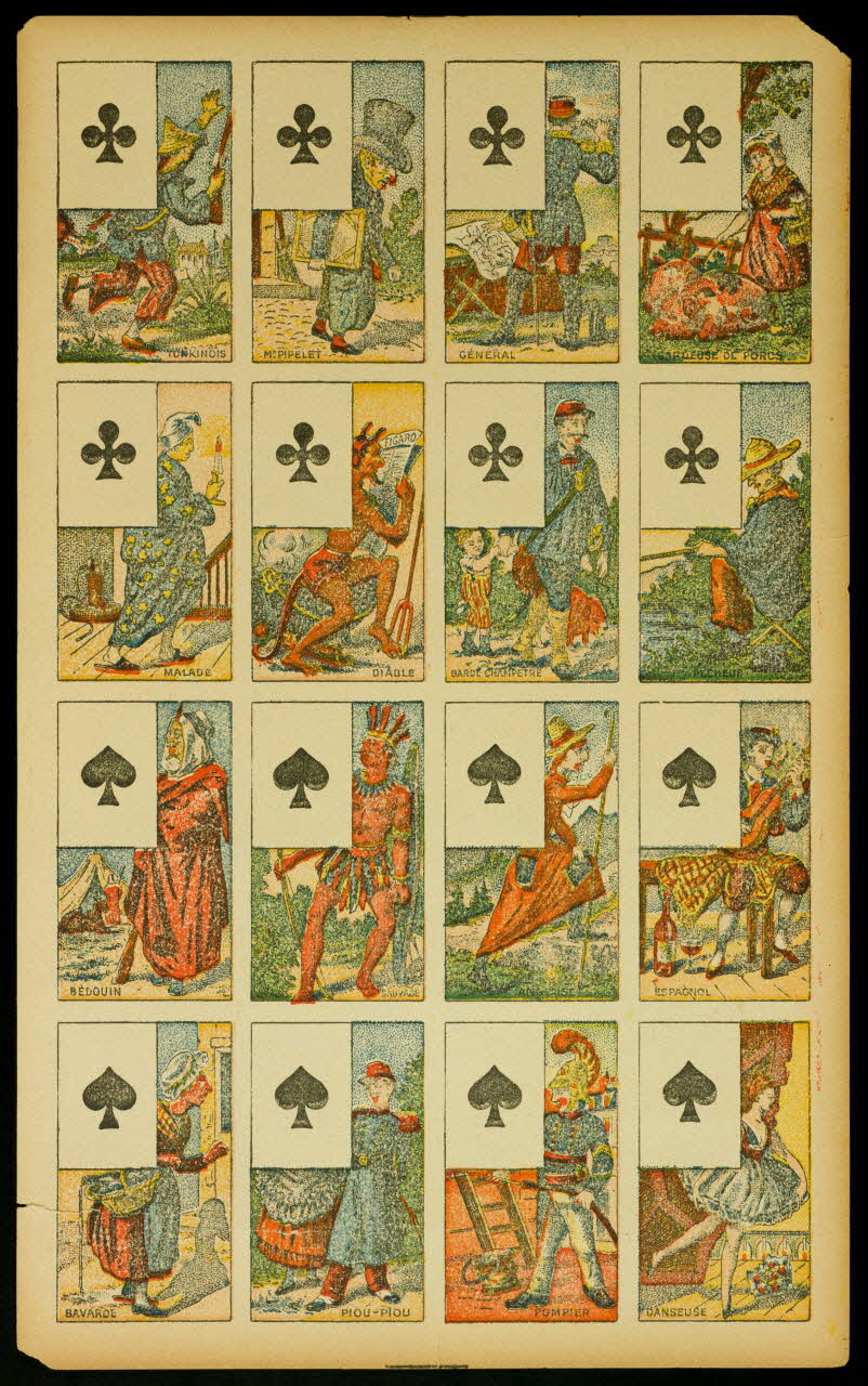 estampe Planche de cartes à jouer 1967.185.1025.10 Photo