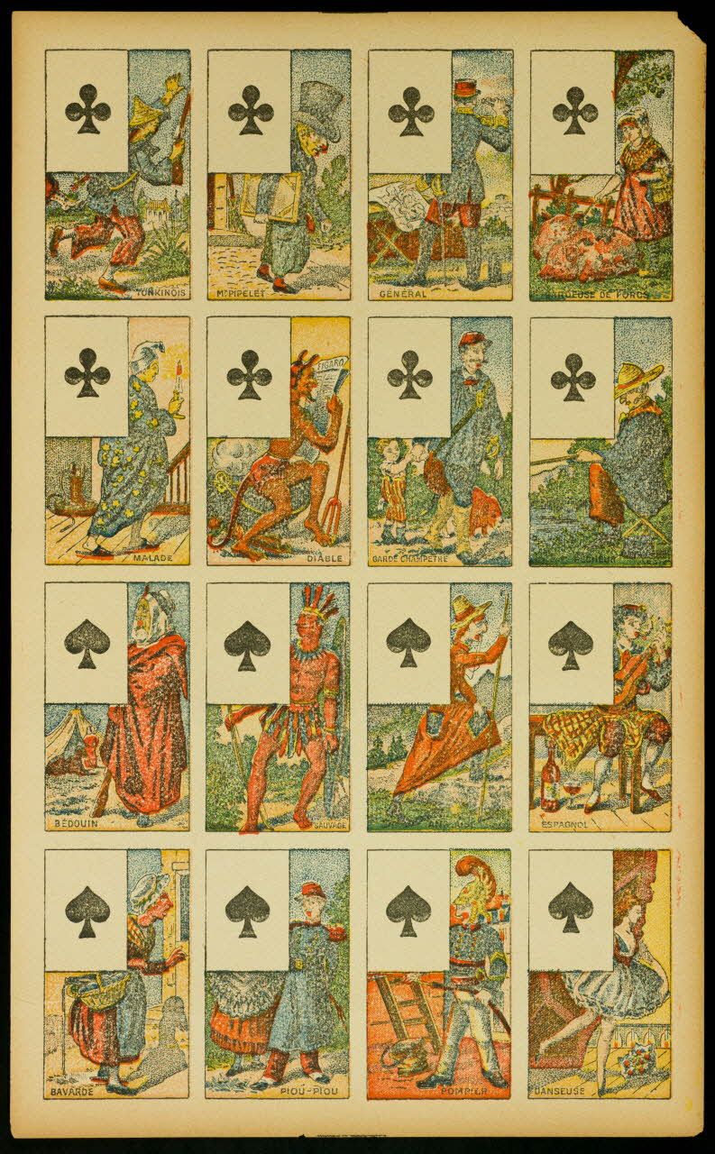 estampe Planche de cartes à jouer 1967.185.1025.8 Photo