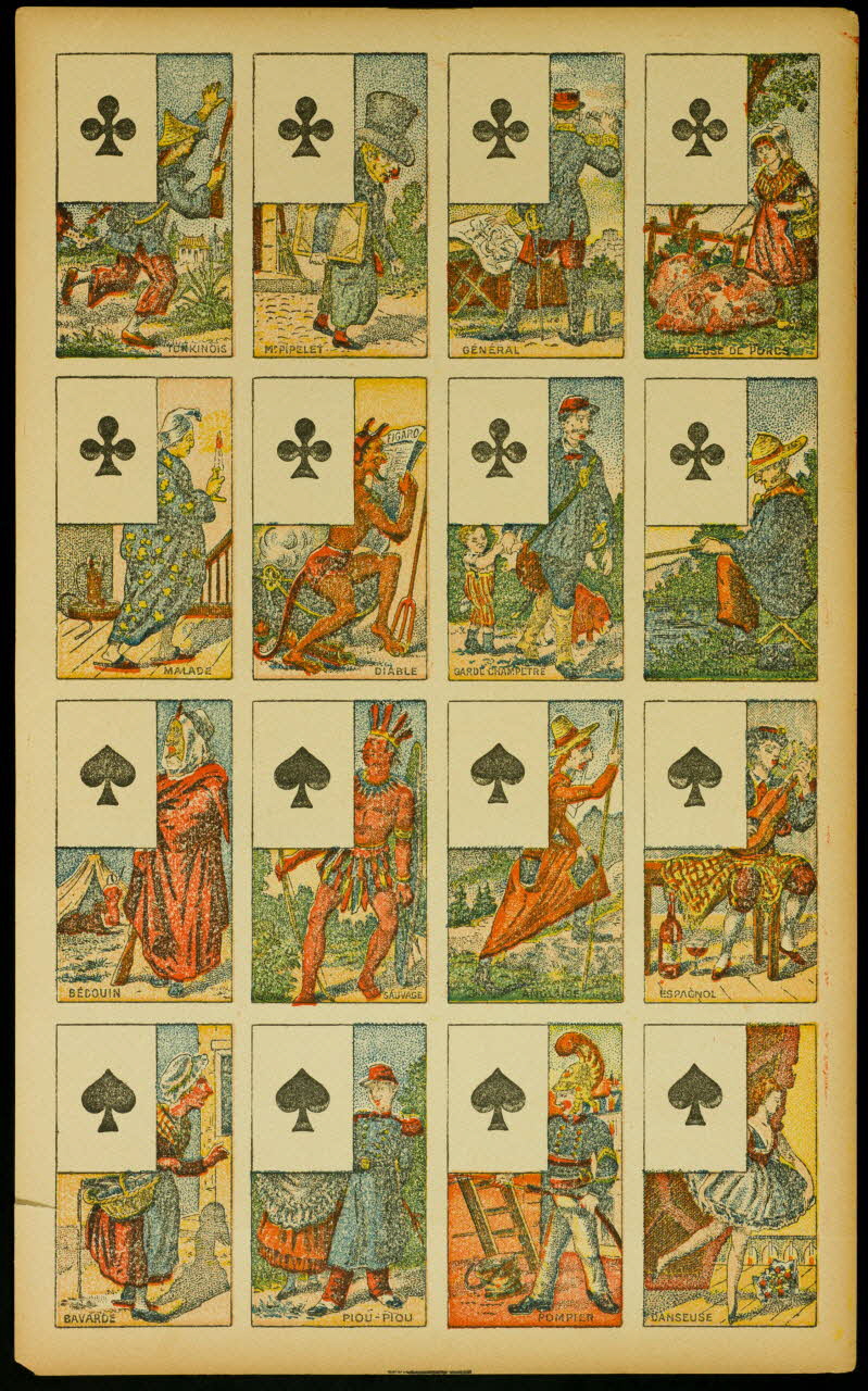 estampe Planche de cartes à jouer 1967.185.1025.9 Photo