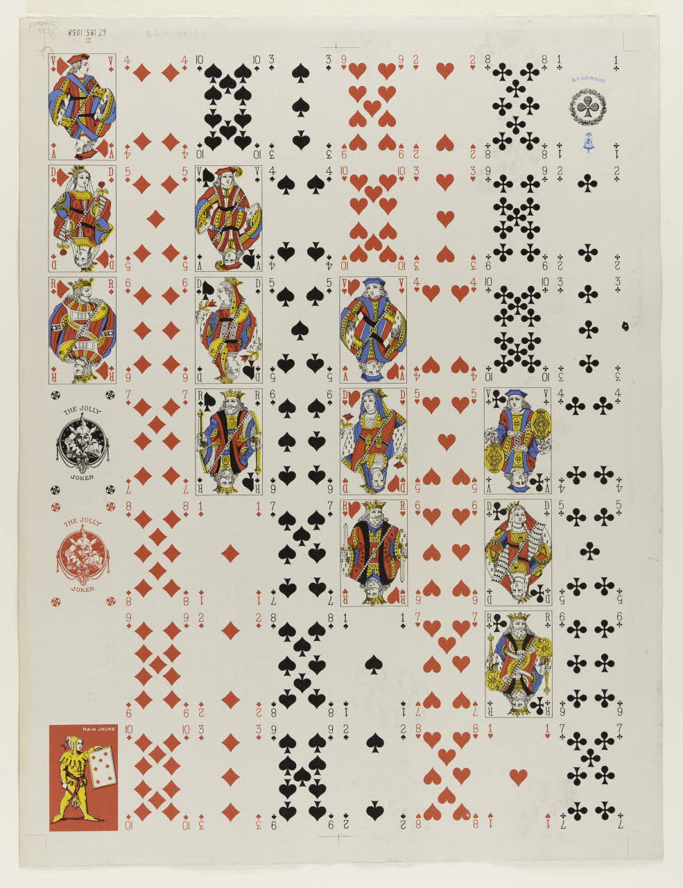 estampe Cartes à jouer 1967.185.1058 Photo