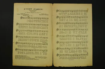 Yves Mirande ; Maurice Yvain ; Gustave Quinson ; Albert Willemetz ; Francis F. Salabert chanson petit format Île-de-France, France 1923 1965.176.37 Photo Mucem