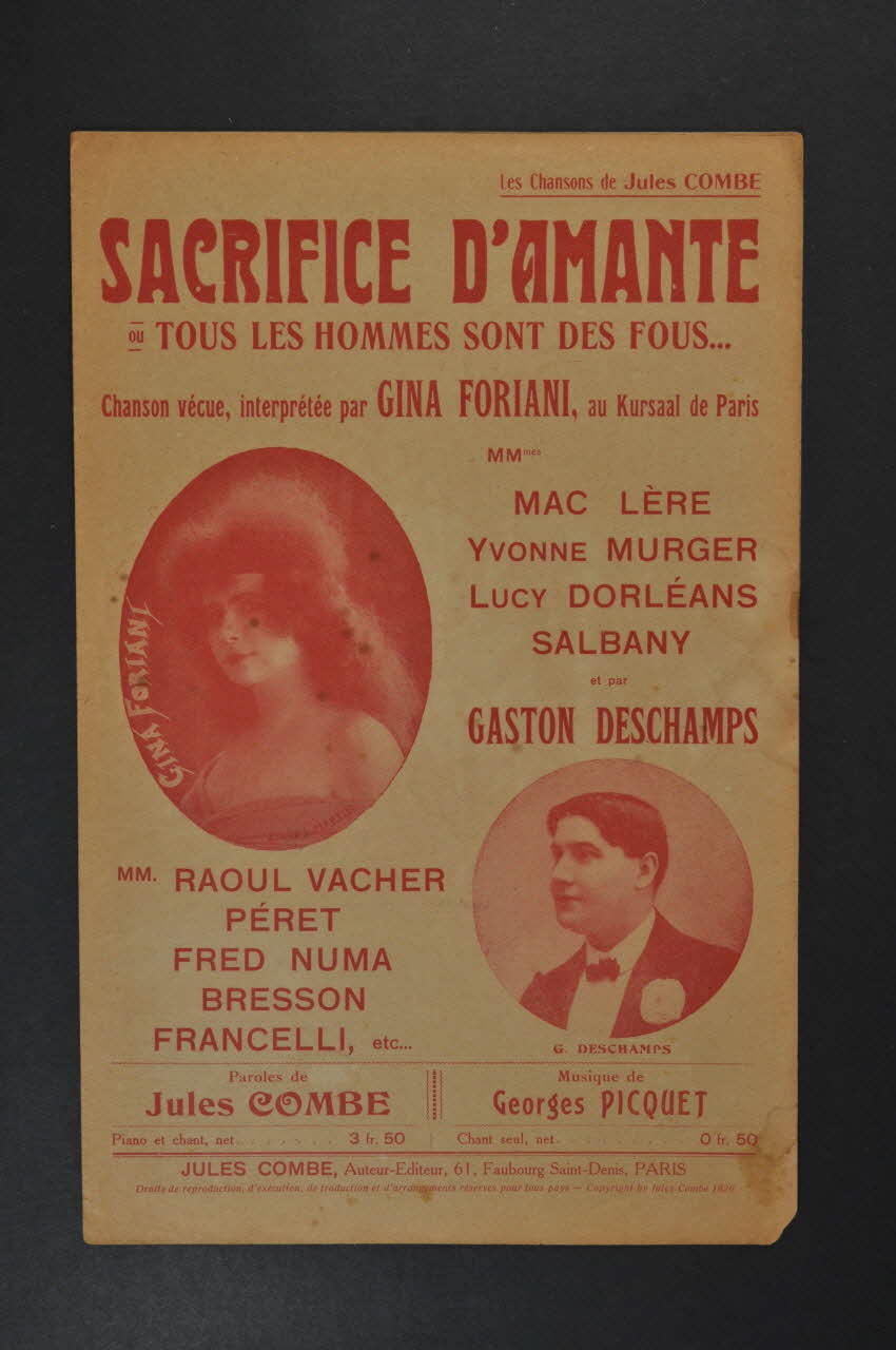 chanson petit format 1965.176.39 Photo Mucem