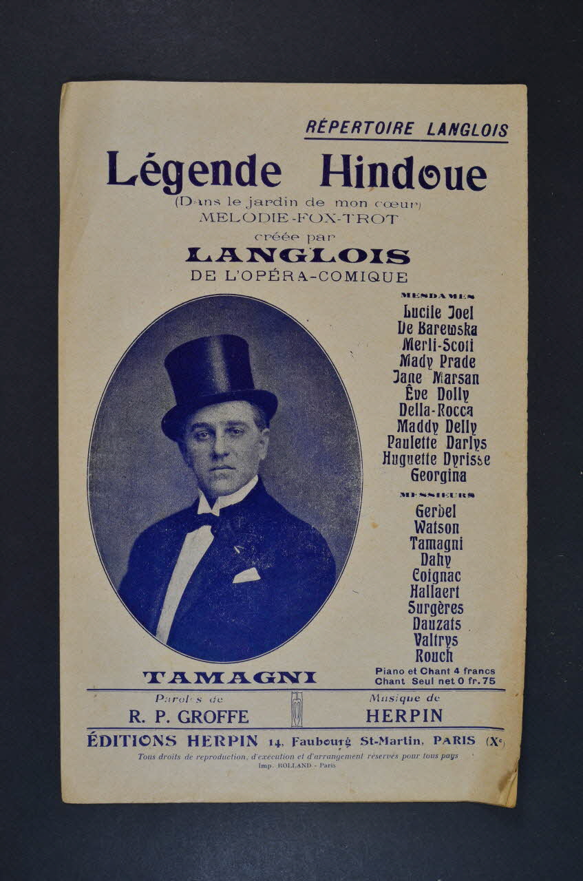 chanson petit format 1965.176.41 Photo Mucem