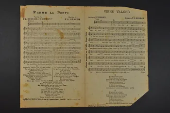 Marcel Bertal ; Ferdinand Louis Bénech ; Louis Maubon ; Ernest Dumont chanson petit format Île-de-France, France 1918 1965.176.42 Photo Mucem