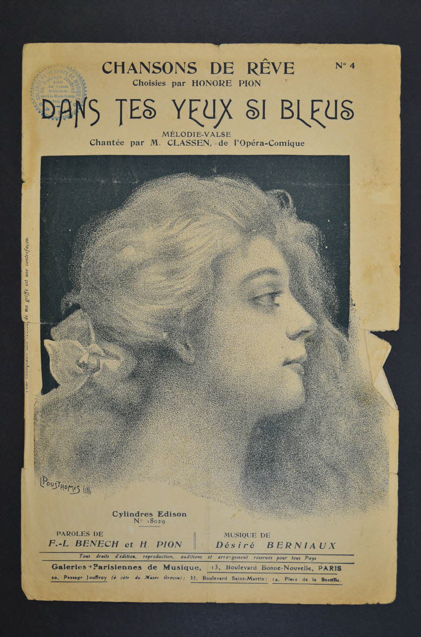 chanson petit format 1966.190.7 Photo Mucem