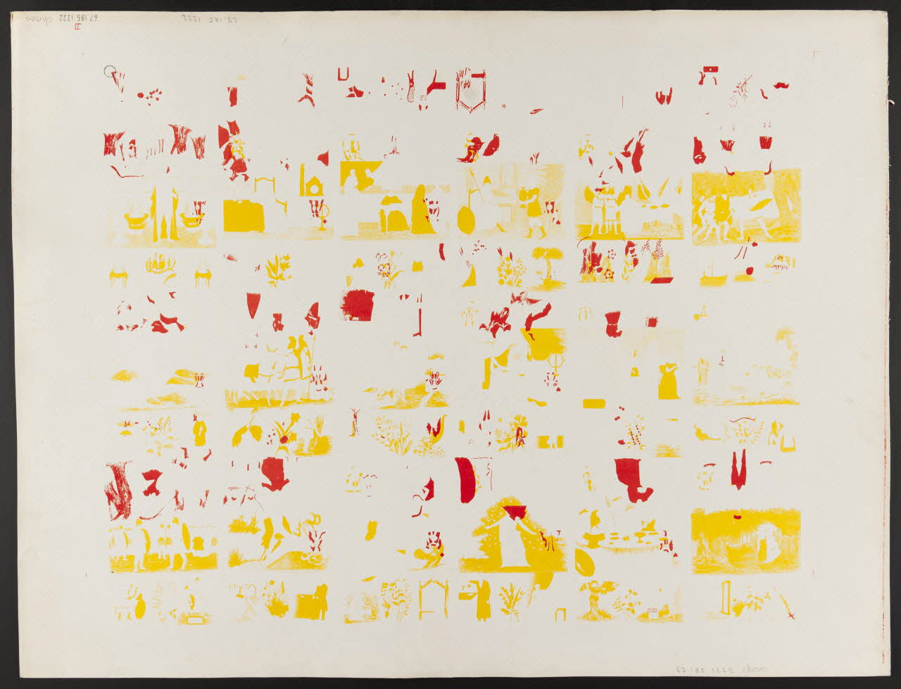 estampe Motifs de cartes à jouer 1967.185.1222 Photo