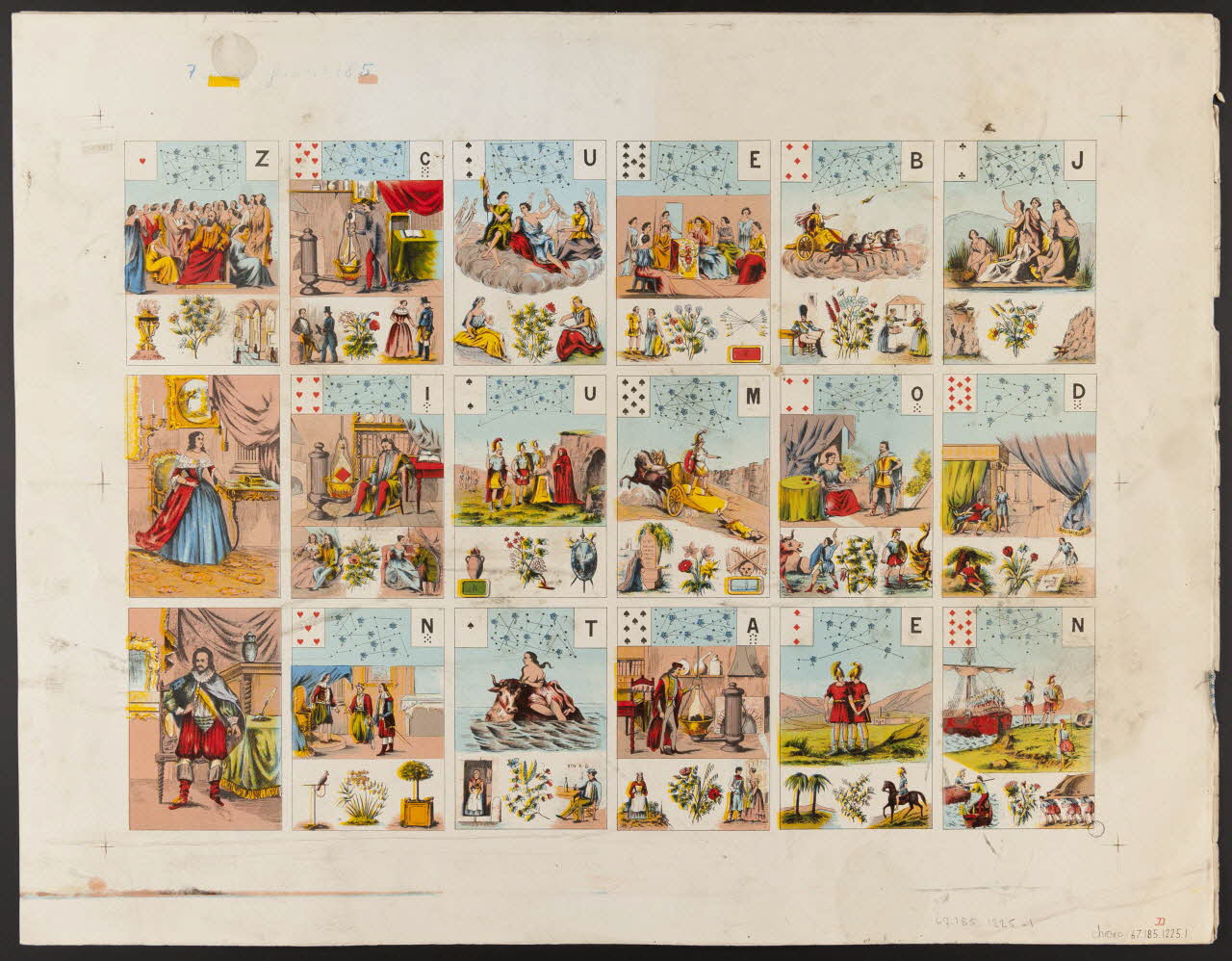 estampe Cartes de prédiction 1967.185.1225.1 Photo