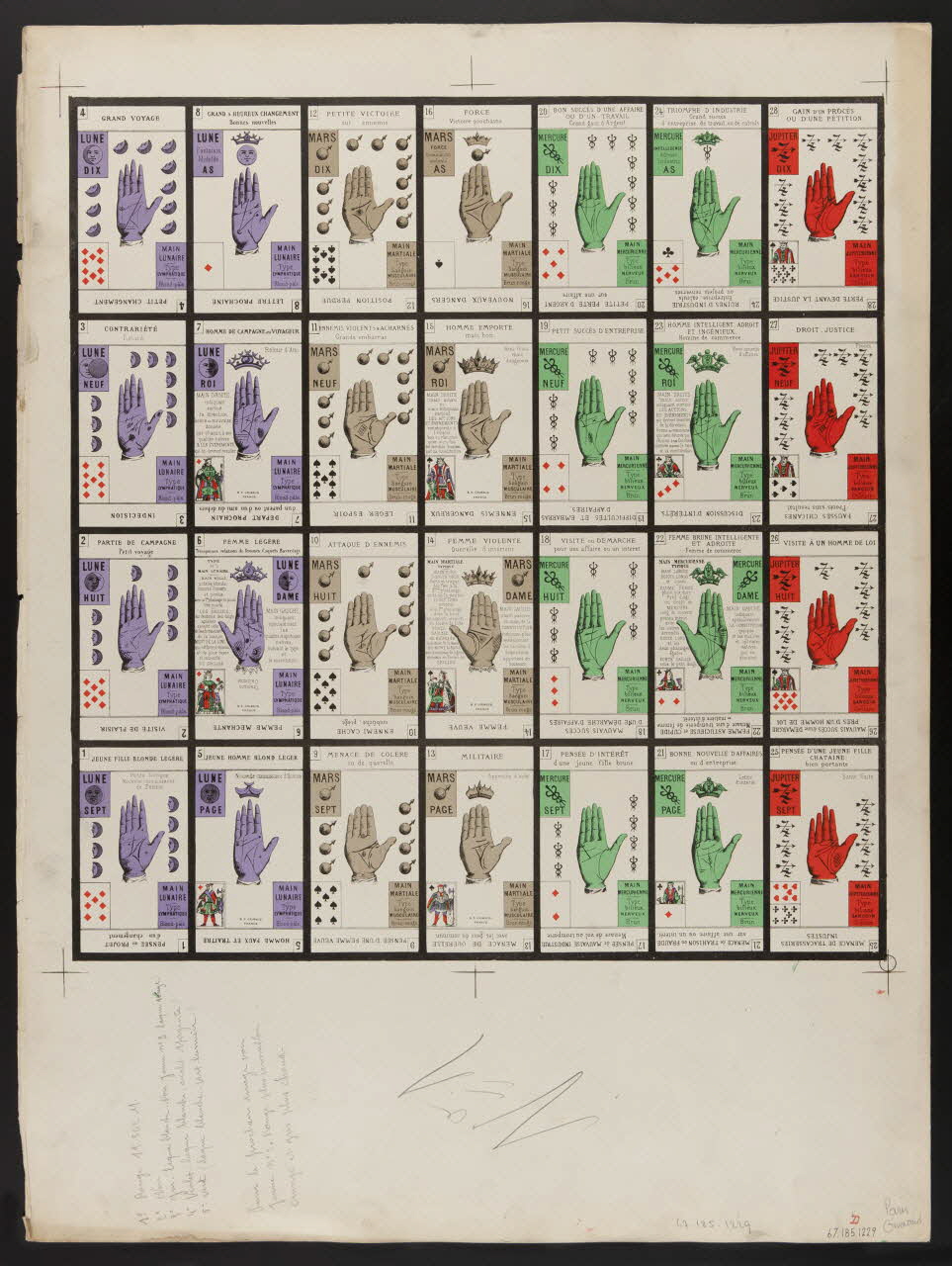 estampe Cartes de prédiction 1967.185.1229 Photo